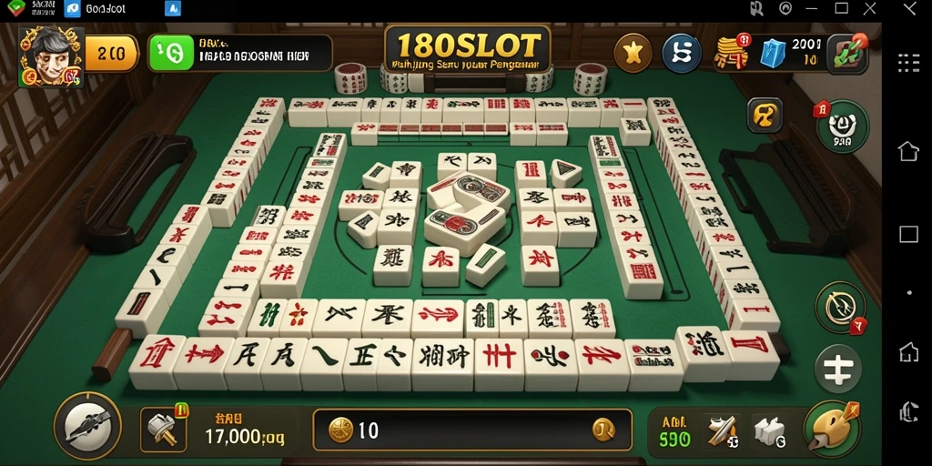 Tampilan gameplay menarik dari 180SLOT yang menunjukkan momen seru di Mahjong.