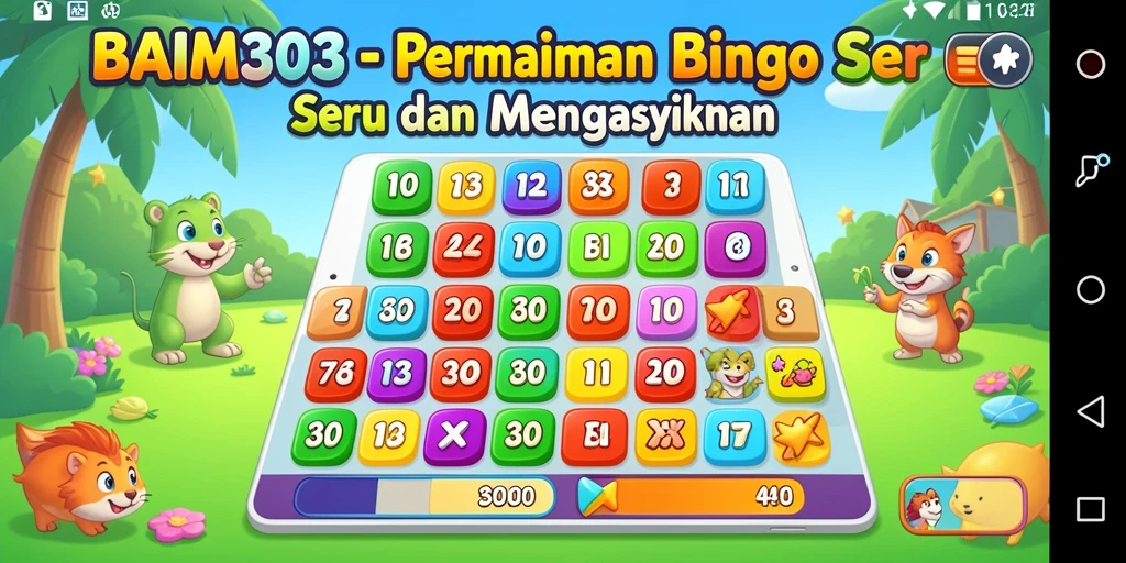 Tampilan menarik dan interaktif dari gameplay Bingo BAIM303.