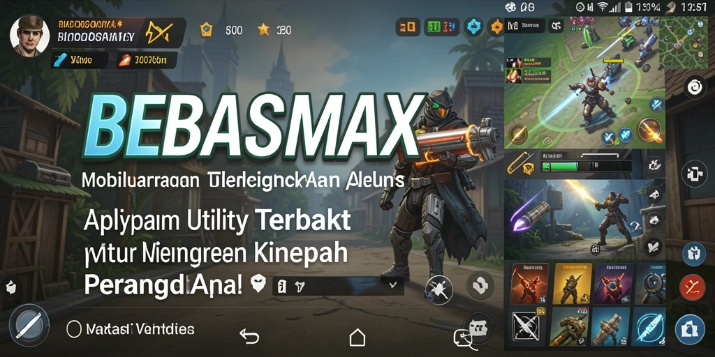 Tampilan antarmuka BEBASMAX yang intuitif dan menarik.