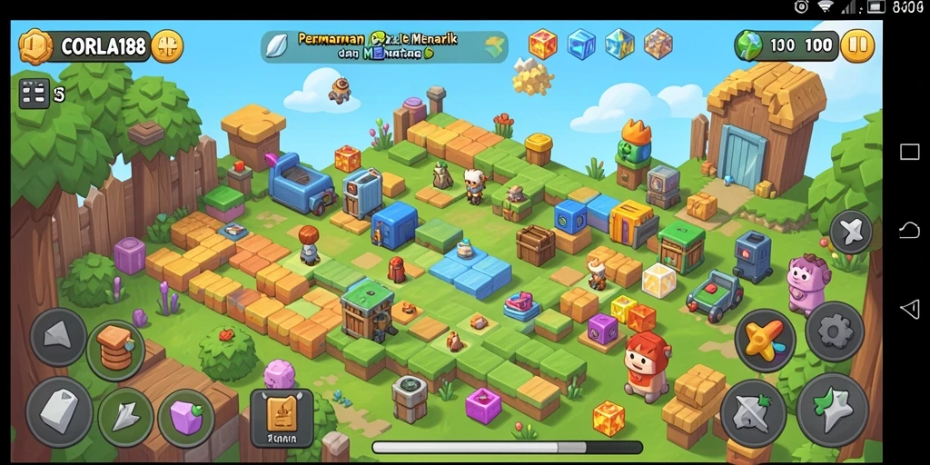 Tampilan game CORLA188 yang menampilkan gameplay Puzzle seru.