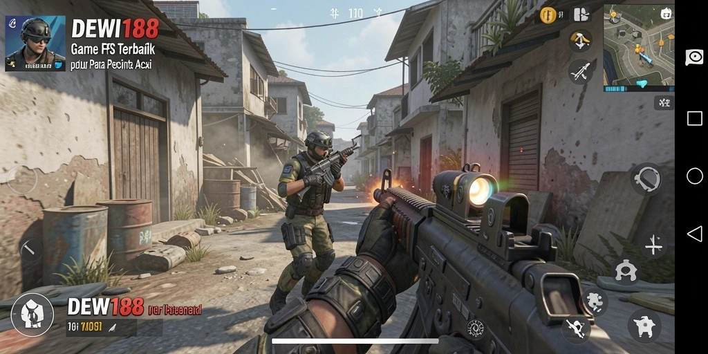 Tampilan gameplay seru dan menegangkan dalam DEWI188.
