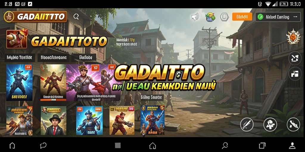 Tampilan antarmuka utama GADAITOTO yang user-friendly.