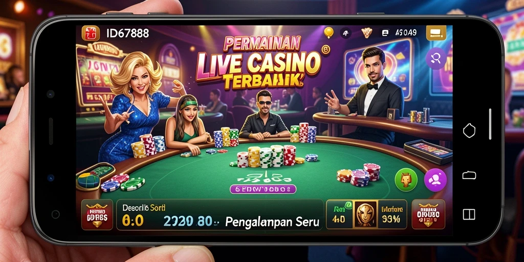 Screenshot gameplay menarik dari ID6788 menunjukkan suasana Live Casino yang mendebarkan.