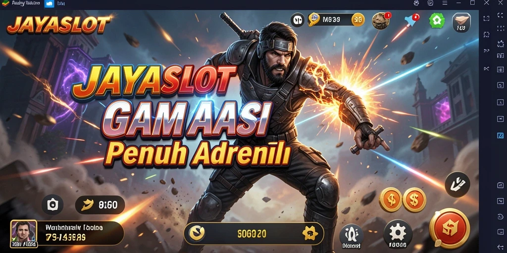 Screenshot utama menampilkan aksi mendebarkan dalam JAYASLOT.