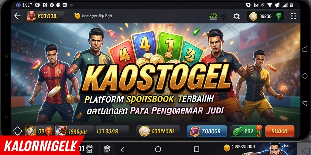 Tampilan gameplay interaktif KAOSTOGEL yang menarik untuk pengguna.