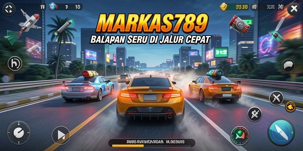 Gambaran menarik dari aksi balap dalam MARKAS789.