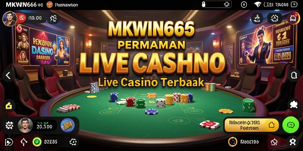 Tampilan gameplay Live Casino yang menarik dan interaktif di MKWIN666.