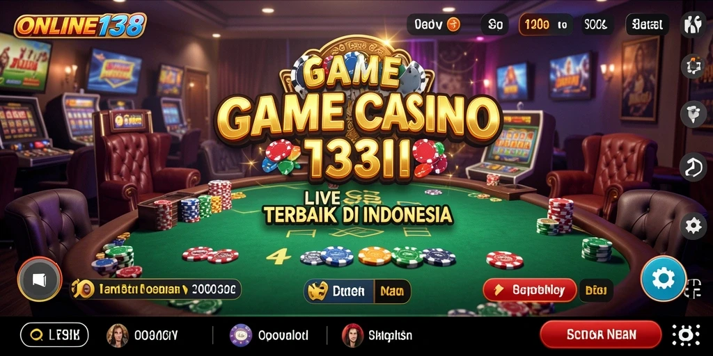Tampilan gameplay seru dalam aplikasi Live Casino ONLINE138.