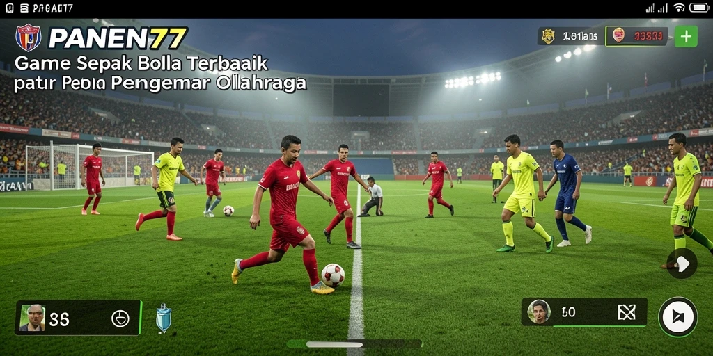 Gameplay seru dengan aksi sepak bola yang mengasyikkan.