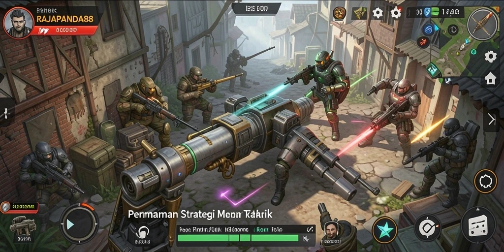 Gameplay menegangkan RAJAPANDA88 dengan strategi mendalam.