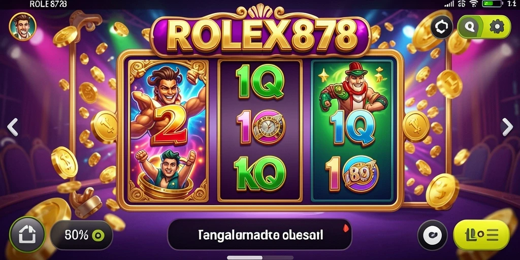 Tampilan menarik gameplay dari permainan slot ROLEX878.
