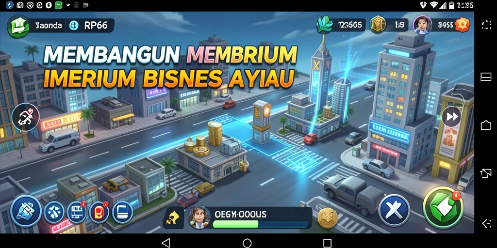 Screenshot RP66 menampilkan gameplay menarik dari simulasi bisnis Tycoon.